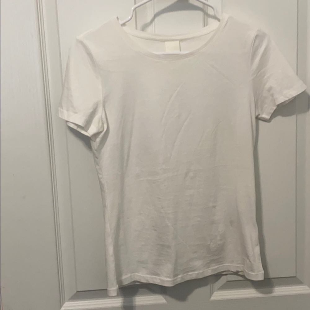Plain white T, worn twice.